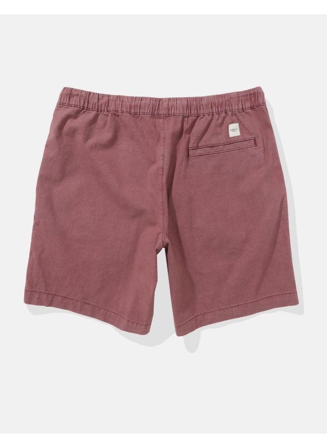 American Eagle - AE Flex 8" Lived-In Linen-Blend Trekker Short - Image 1