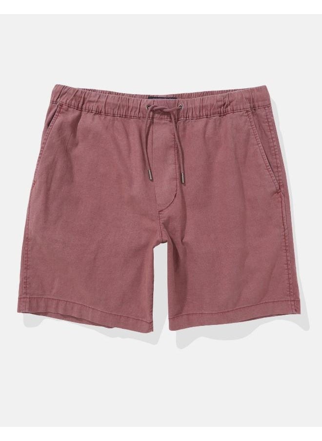 American Eagle - AE Flex 8" Lived-In Linen-Blend Trekker Short - Image 1