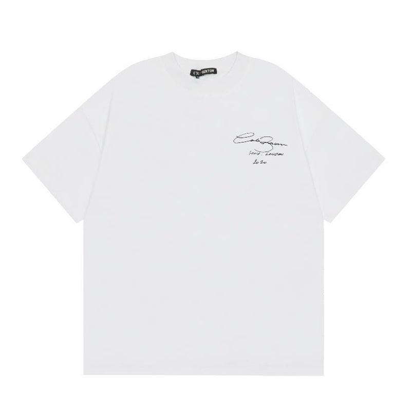 Niche Trendy Brand Cb Normcore London Limited Letter Slogan Male And Female Couple Campus Loose Summer Short-Sleeved T-Shirt - Image 1