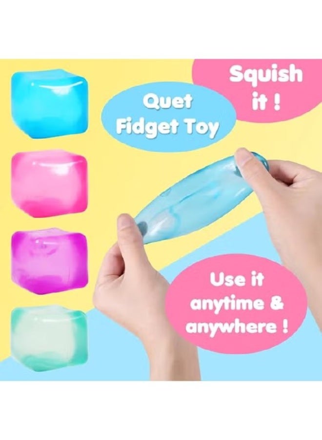 Flexible Sensory Squeeze Cube Fidget Toy for Stress Relief and Focus - Image 2