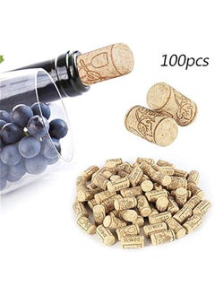 Generic 100Pcs Wine Cork Oak Wine Bottle Stopper Natural Wood Cork Premium Straight Cork Stopper  - Image 2