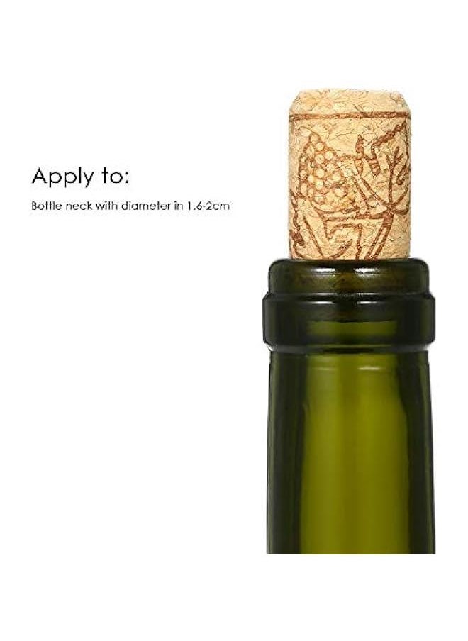 100Pcs Wine Cork Oak Wine Bottle Stopper Natural Wood Cork Premium Straight Cork Stopper