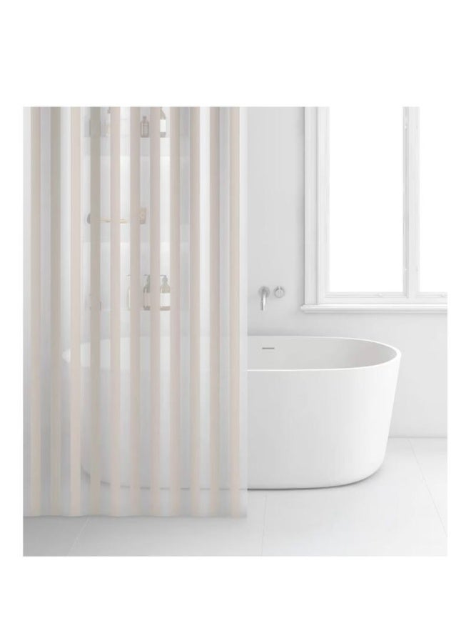 ريان ستارة حمام مقاومة للماء من راين  الاسبانية– مقاس 180×200 سم – تصميم أنيق مع حلقات تعليق شفافة. - Image 2