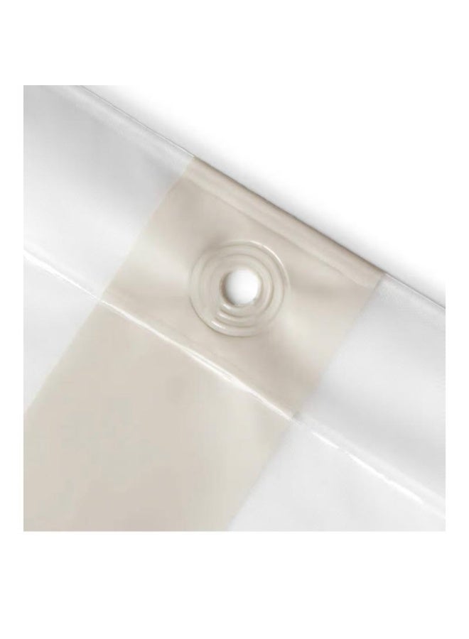 ريان ستارة حمام مقاومة للماء من راين  الاسبانية– مقاس 180×200 سم – تصميم أنيق مع حلقات تعليق شفافة. - Image 5