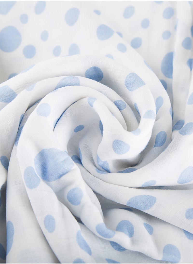 Sand Whale  100% Organic Cotton Baby Swaddle  - Image 2