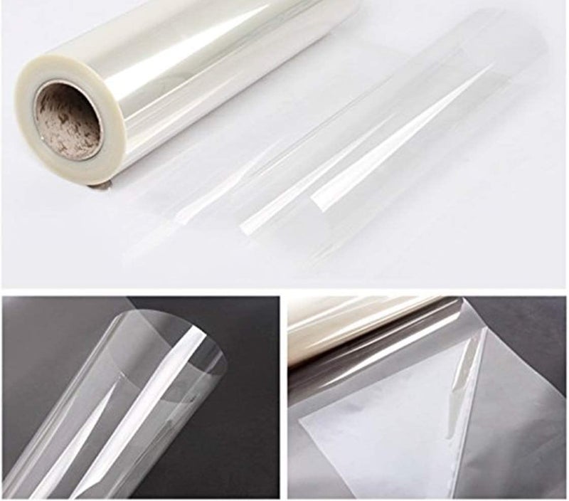 HAPPYMATES Self Adhesive Paper Transparent 24 x 60 Inch Lamination Sheet Wrap Vinyl for Mobile Laptop Table Kitchen Countertop - Image 2