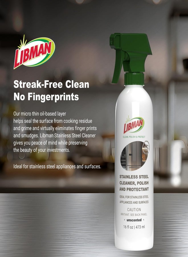 Libman Commercial Libman Liquids Stainless Steel Cleaner & Protectant - Image 2