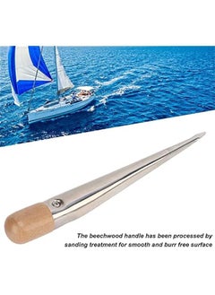Generic Marine Rope Splicing Spike, Stainless Steel Beechwood Handle Maintenance Tool Rope Splicing Tools with Pom Plastic Handle, Boat & Yacht Maintenance Tool (Medium 2932M)  - Image 2