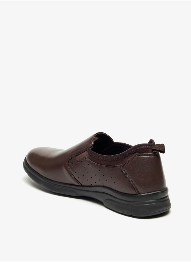 LBL by Shoexpress Men Panelled Slip-On Loafers  - Image 3