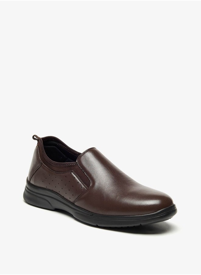 LBL by Shoexpress Men Panelled Slip-On Loafers  - Image 2