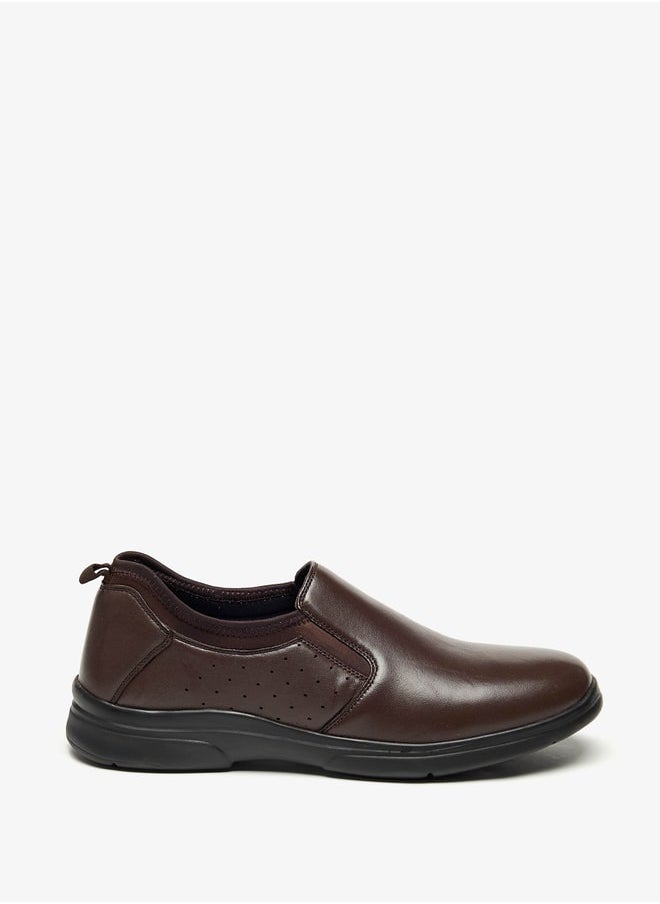 LBL by Shoexpress Men Panelled Slip-On Loafers  - Image 1
