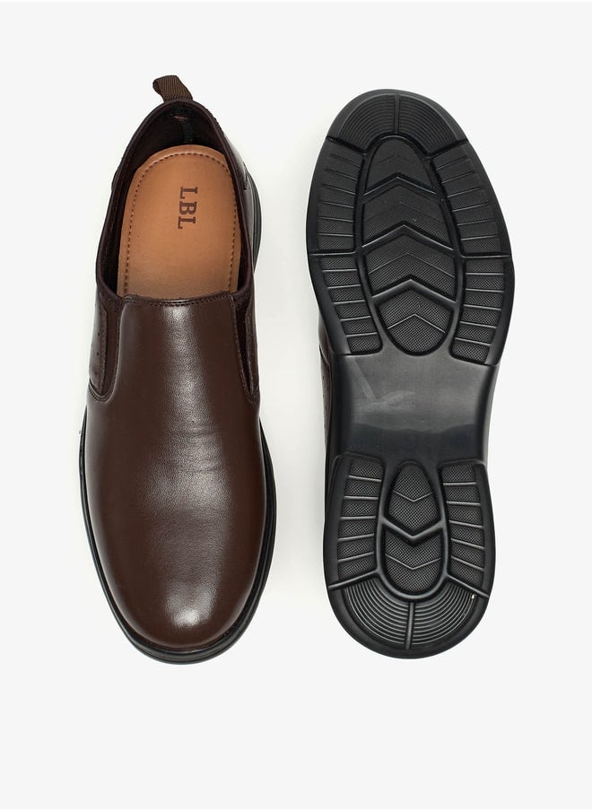 LBL by Shoexpress Men Panelled Slip-On Loafers  - Image 4