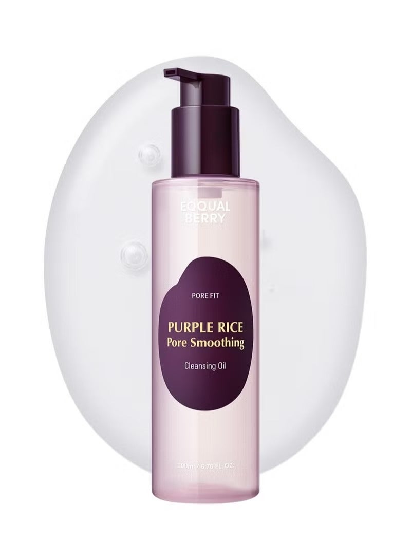 EQQUAL BERRY PURPLE RICE PORE SMOOTHING CLEANSING OIL 200ML