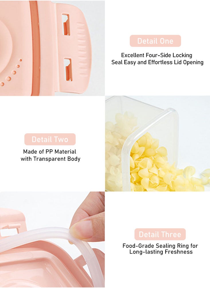 Perfii Premium PP Material Food Containers Set - 1700ml, 900ml, 600ml Sizes, Multi-Use, Leak-Proof & Travel-Friendly Food Storage for Kitchen and Outdoor Use  - Image 2