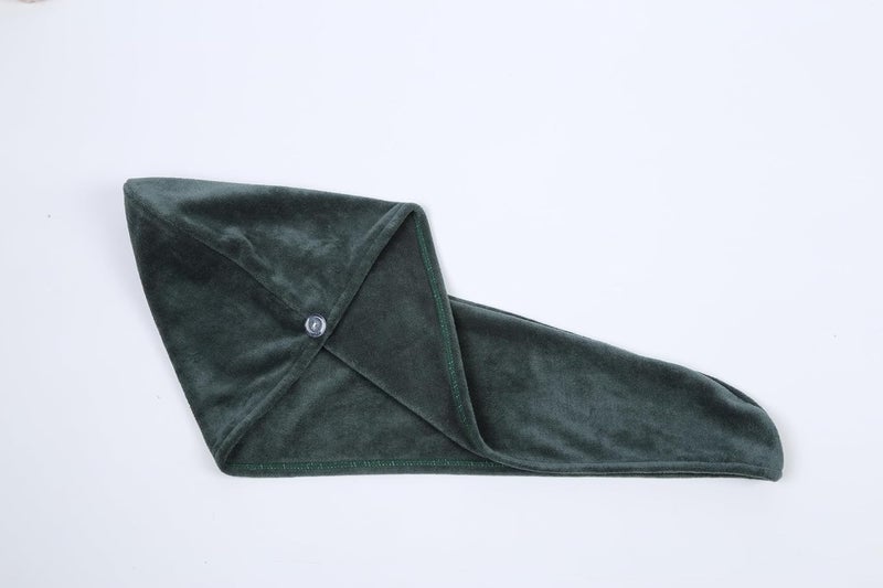 HOUSSE Super Light, Adjustable Buttons to Wrap Around Hair, Frizz Free, High Absorbent, Quick Dry, Hair Wrap, 25 X 65 cm,for All Age Group (Jungle Green) - Image 4