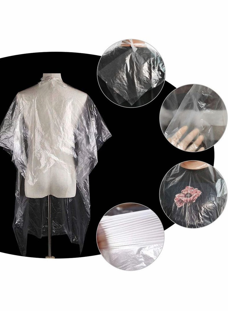 نيبمينينت Disposable Capes, 100 Pcs Large Size Hair Cutting Cape Salon, Barber Capes for Stylist,Plus Salon Barbers,Beauty Salon,Hair Dye,Perming,63 x 51 inch - Image 4
