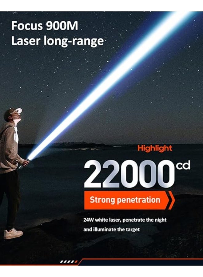 Philips 24W Rechargeable LED Torch Light (2 Pack) | 1000 Lumens Brightness | 900M Beam Range | Zoomable Focus | 2000mAh Battery | 5 Lighting Modes (High, Low, Dimming, Strobe, SOS) | Stepless Dimming | Water & Drop Resistant Alloy Body | Portable Flashlight for Home, Camping & Emergency Use grey - Image 4