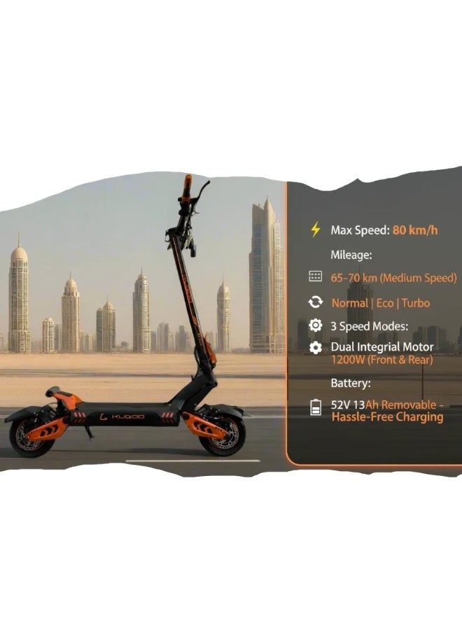 Kugoo G3 Plus Electric Scooter 52V 23Ah with 1200W Dual motors 2025 NEW Version - Image 2