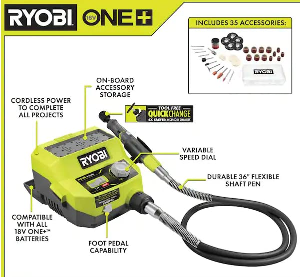 Ryobi محطة أدوات دوارة ريوبى 18 فولت - Image 2