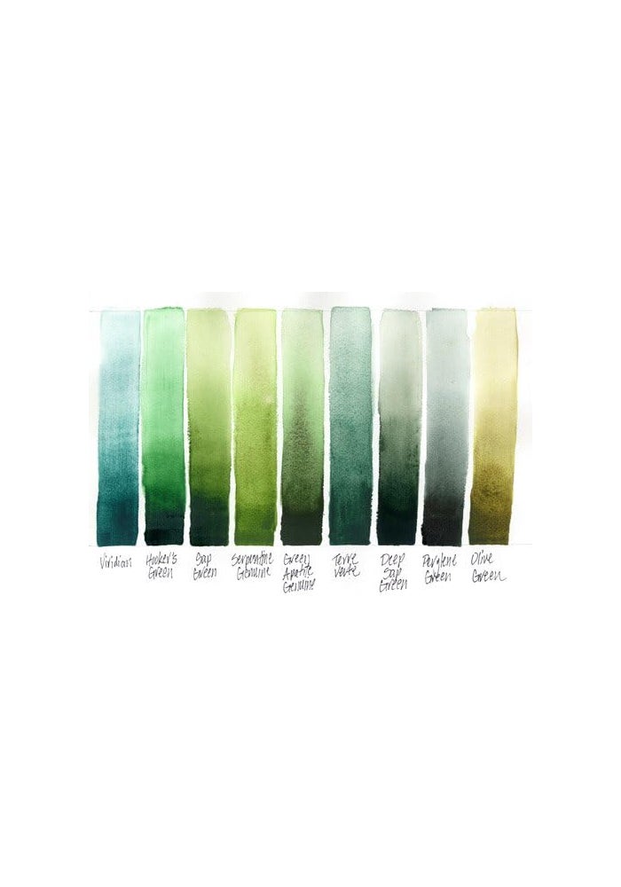 DANIEL SMITH Extra Fine Watercolor Paint Tube - Perylene Green, 15ml - Image 3
