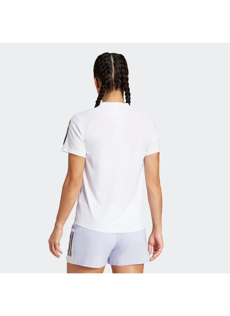 Adidas own the run climacool colorblock women t-shirt