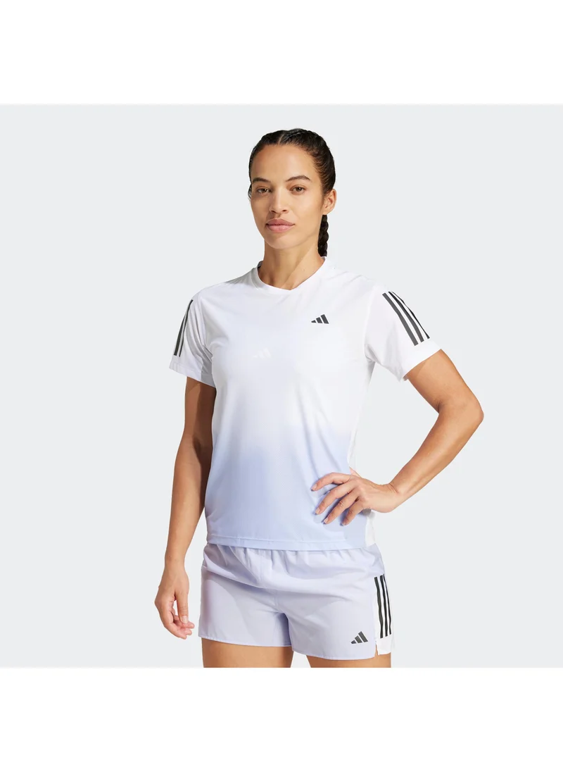 Adidas own the run climacool colorblock women t-shirt