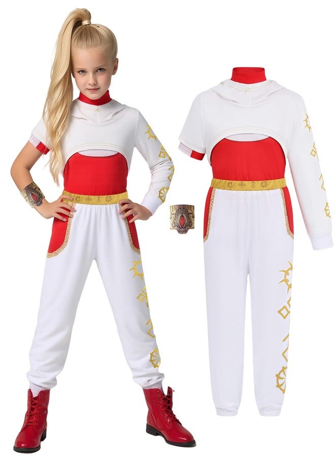 IBQ Kids Costume Set for Cheerleader Nova Costume Girls with Pants Halloween Dress Up BQ065L - Image 1