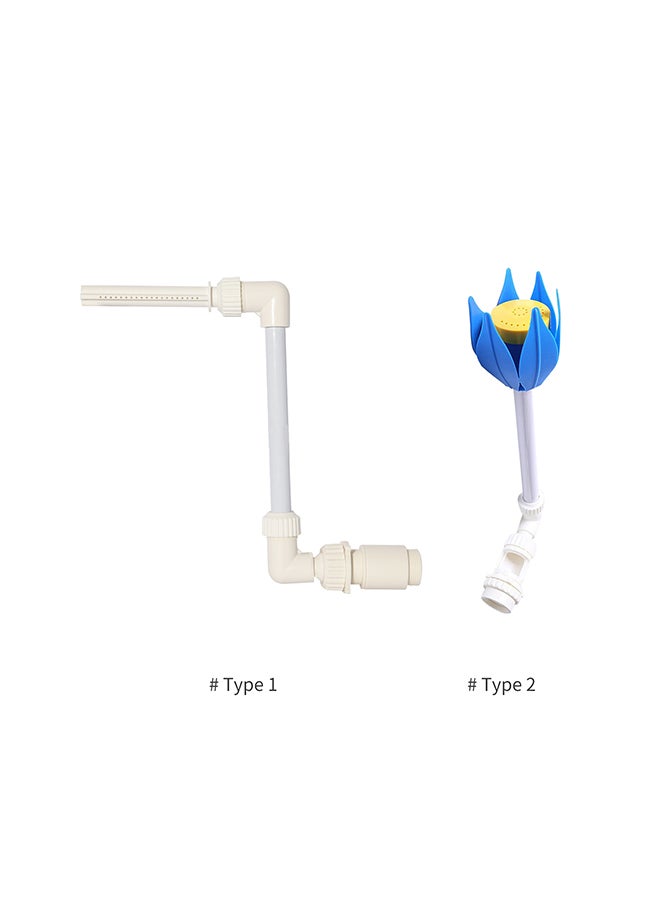 Generic Flower Shape Swimming Pool Fountain Waterfall Spray Multicolour 30x10x10cm  - Image 2