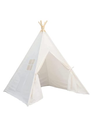 Portable Kids play Teepee Tent Cotton Canvas Outdoor indoor tent house kids Games Playhouse -White - pzsku/Z01D8AB9B8DCB19AA7EEBZ/45/_/1731339255/830ea315-04f7-4fe7-bd8b-0d1f4163b071