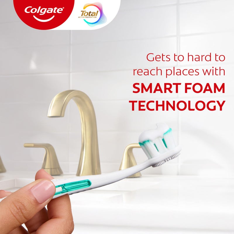 Colgate معجون أسنان كولجيت توتال بلاك برو رليز لتبييض الأسنان، عبوة 2، 3.0 أونصة أنابيب - Image 4
