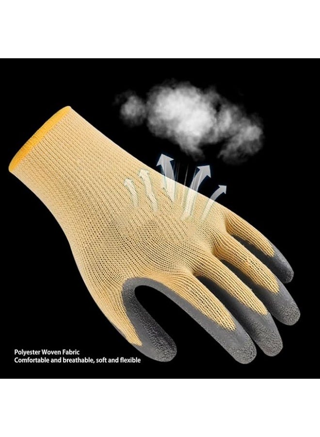 MJZ Electrical Insulated Working Gloves, 400V Voltage Resistance Electrician High Voltage Gloves Flame Retardant Insulation Safety Work Gloves with Rubber Non Slip Design Electrician Gloves - Image 3