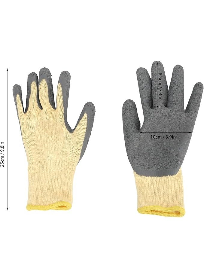 MJZ Electrical Insulated Working Gloves, 400V Voltage Resistance Electrician High Voltage Gloves Flame Retardant Insulation Safety Work Gloves with Rubber Non Slip Design Electrician Gloves - Image 5