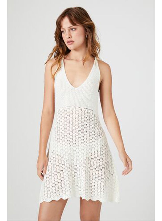 FOREVER 21 Crochet Y-Back Mini Dress - Image 1