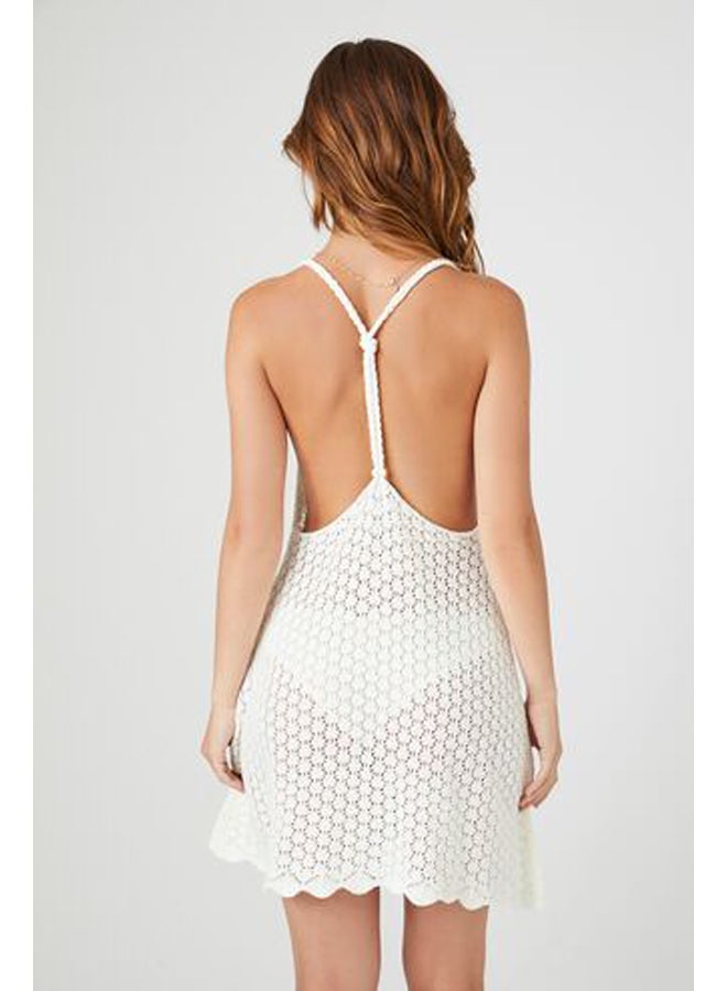 FOREVER 21 Crochet Y-Back Mini Dress - Image 3