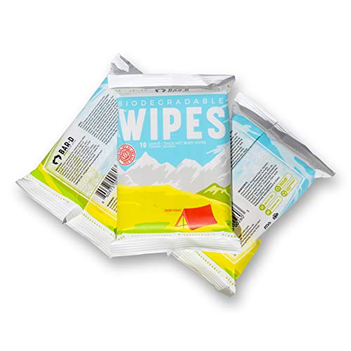 Bar-D Mountain Gear Bar-D Biodegradable Body Wipes with Tea Tree Oil & Aloe Vera - Refreshing Shower Wipes Great for Camping, Hiking, Post Workout and Travel (3-Pack, 10 Wipes/Pack) - Image 2