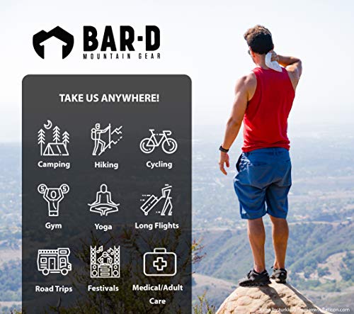 Bar-D Mountain Gear Bar-D Biodegradable Body Wipes with Tea Tree Oil & Aloe Vera - Refreshing Shower Wipes Great for Camping, Hiking, Post Workout and Travel (3-Pack, 10 Wipes/Pack) - Image 4