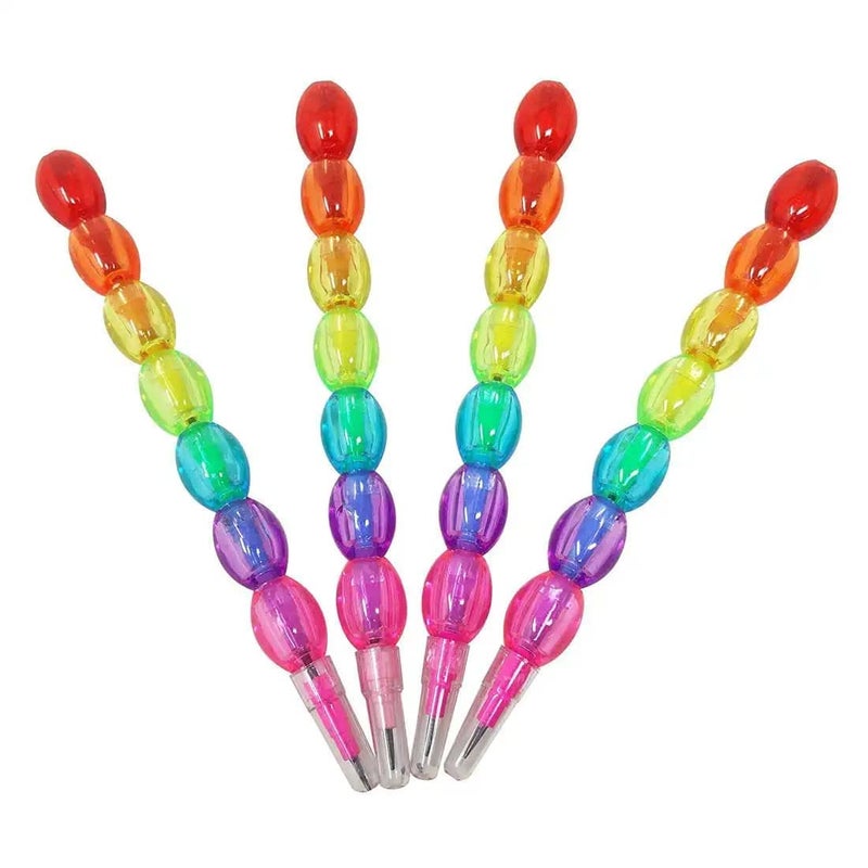 Generic Oneclickshopping Moti/Pearl Stacking Non Sharpening Pencil (Pack of 4)  - Image 1