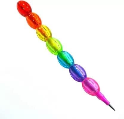 Generic Oneclickshopping Moti/Pearl Stacking Non Sharpening Pencil (Pack of 4)  - Image 3