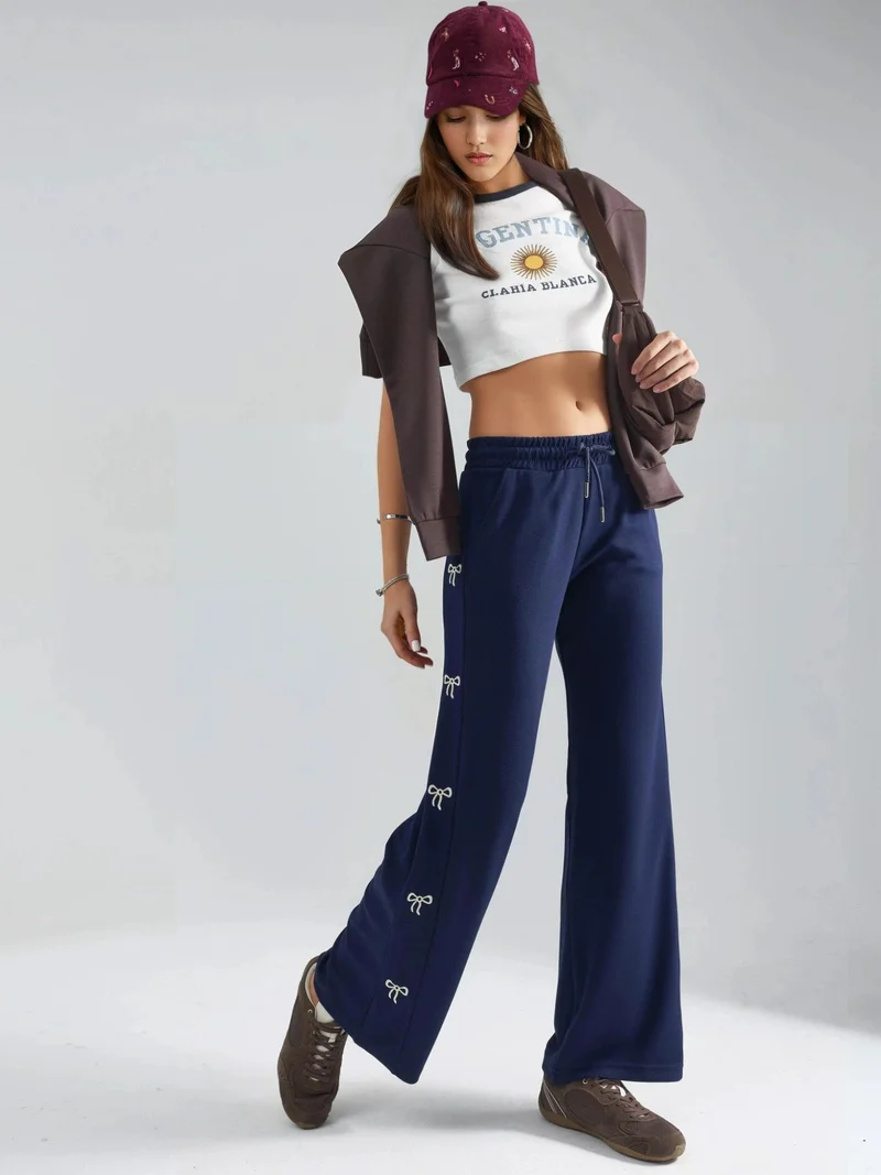 HICCUP Modal Touch Bow Detailed Pants Bersan Collection