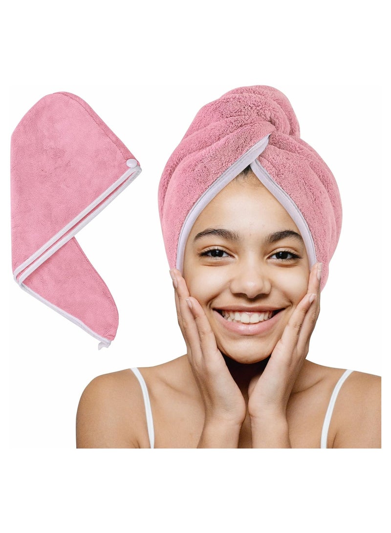 Microfiber Hair Towel, Quick Drying Towel Cap for Wet Hair Wrap - Image 1