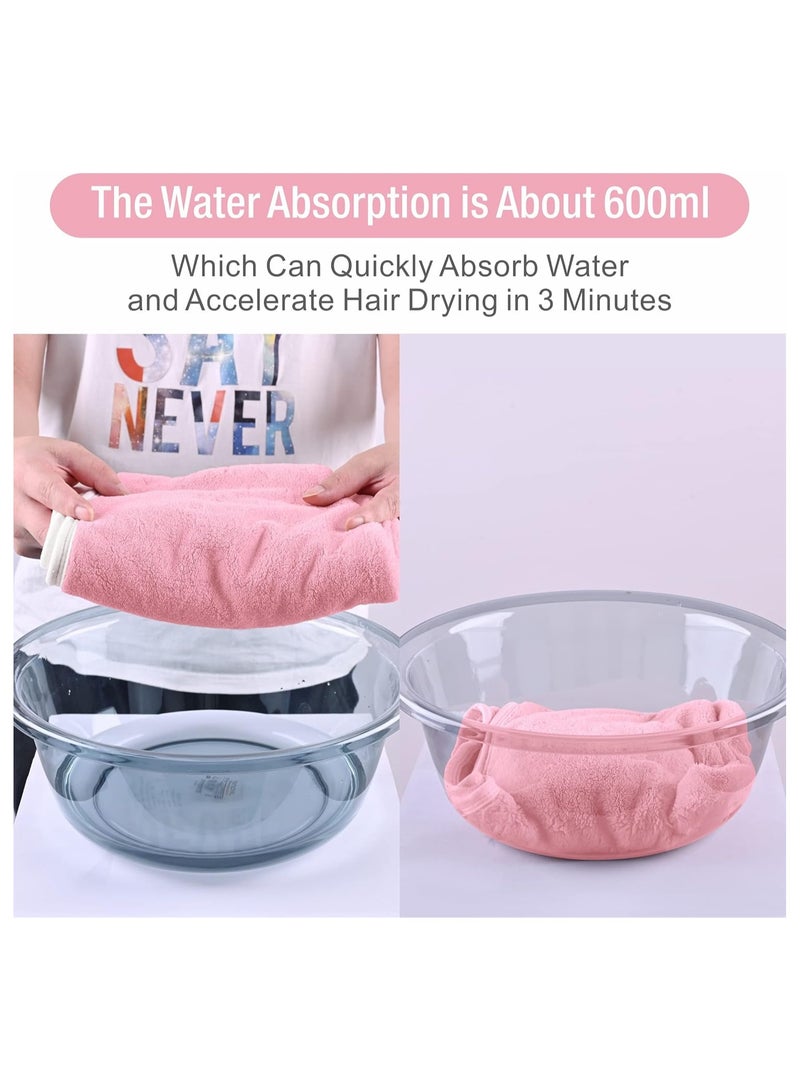 Microfiber Hair Towel, Quick Drying Towel Cap for Wet Hair Wrap - Image 3