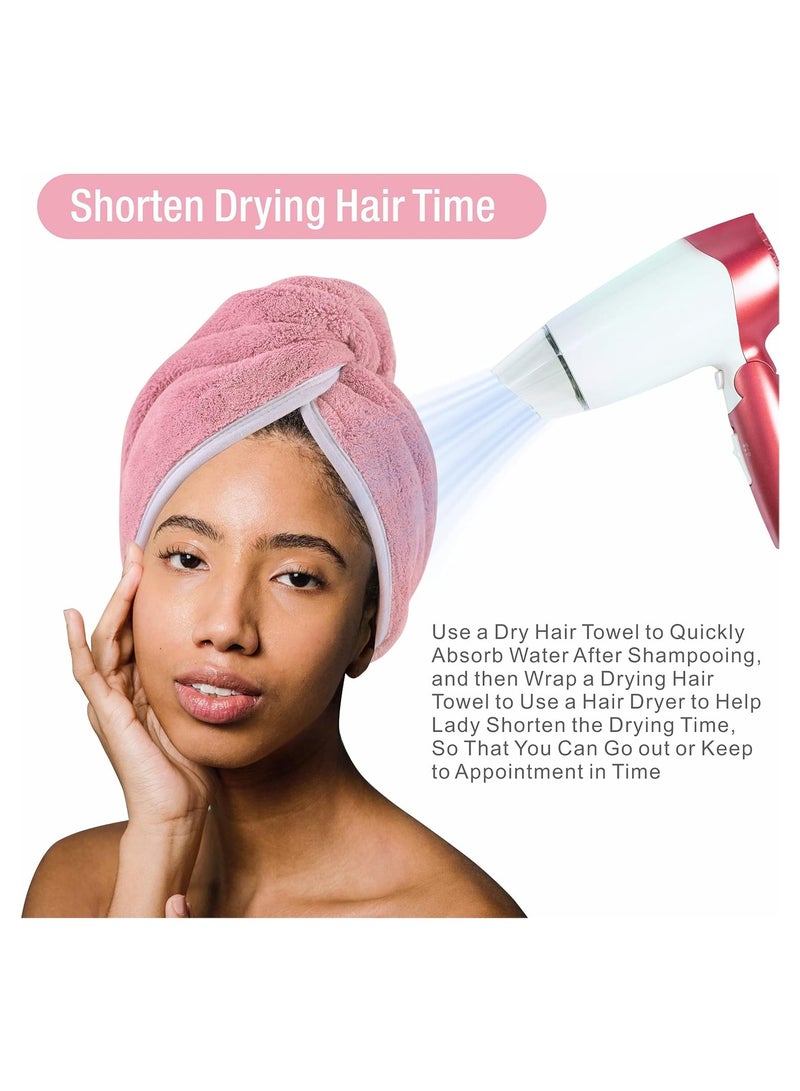Microfiber Hair Towel, Quick Drying Towel Cap for Wet Hair Wrap - Image 4