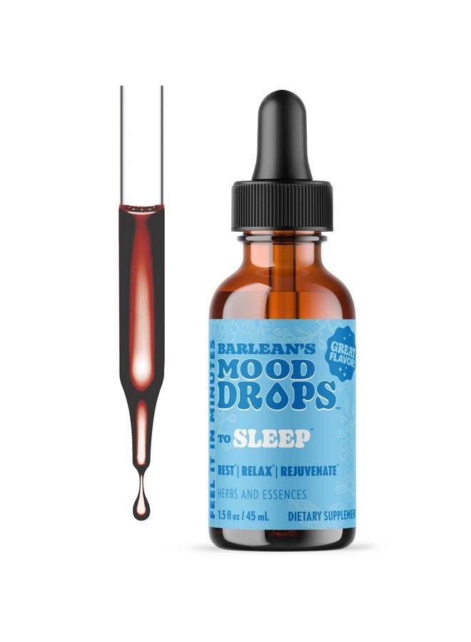 Barlean's Mood Booster Supplement, Sleep Liquid Drop Supplement for Men and Women, Magnesium and Melatonin, Adaptogen Herbs Drops, 1.5 oz - Image 1
