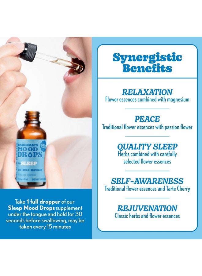 Barlean's Mood Booster Supplement, Sleep Liquid Drop Supplement for Men and Women, Magnesium and Melatonin, Adaptogen Herbs Drops, 1.5 oz - Image 4