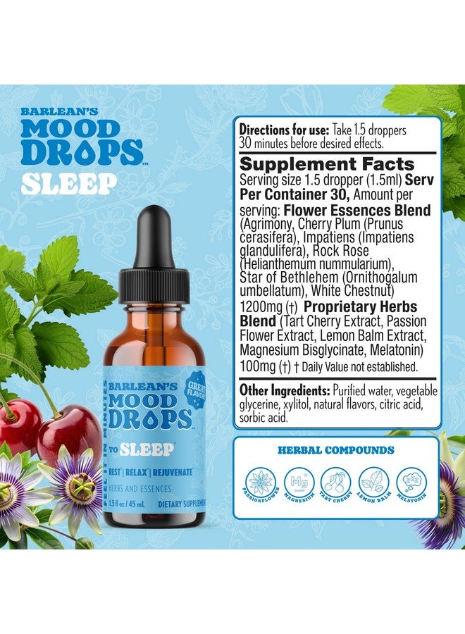Barlean's Mood Booster Supplement, Sleep Liquid Drop Supplement for Men and Women, Magnesium and Melatonin, Adaptogen Herbs Drops, 1.5 oz - Image 5