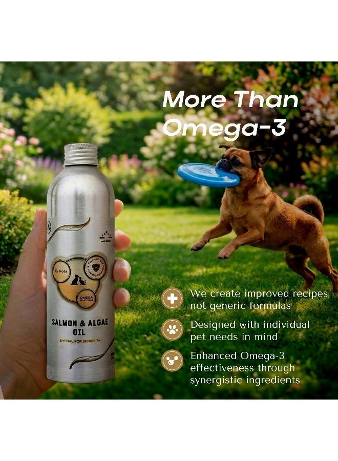 O2pets O2 PETS Omega SENIOR 7+ Cats and Dogs Wild Caught Norwegian Salmon Oil Supplement – Omega 3 DHA for Brain, Joint, and Mobility Support - Image 5
