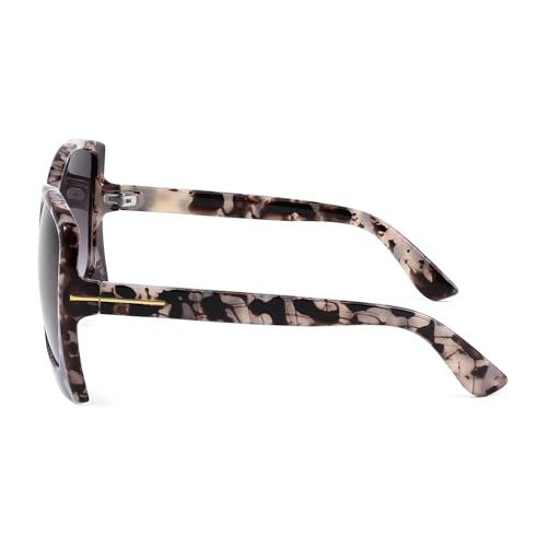 Karsaer Oversized Retro Square Round Women Non Polarized Sunglasses Large Frame Vintage Women Shades K7075, Tortoise - Image 1