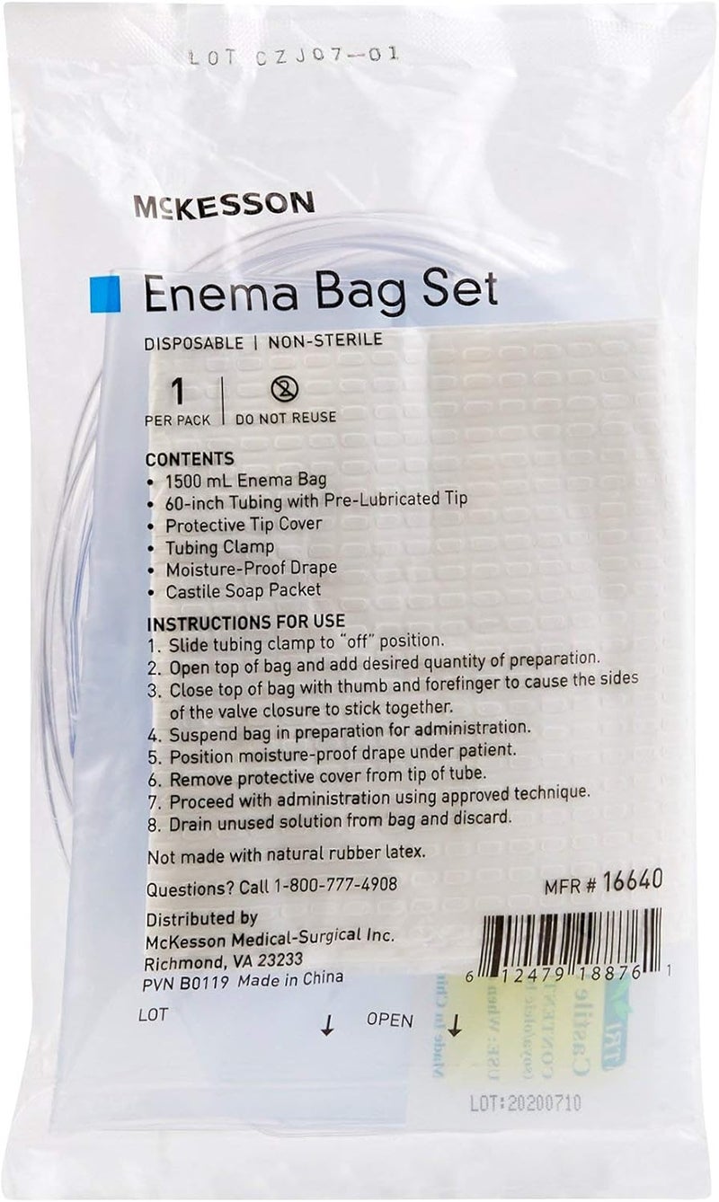 McKesson Bag Emema W/Soap 1500Cc