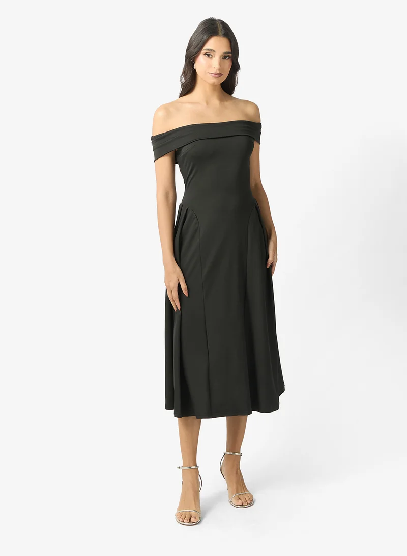 ELLA O ff Shoulder A-line Dress