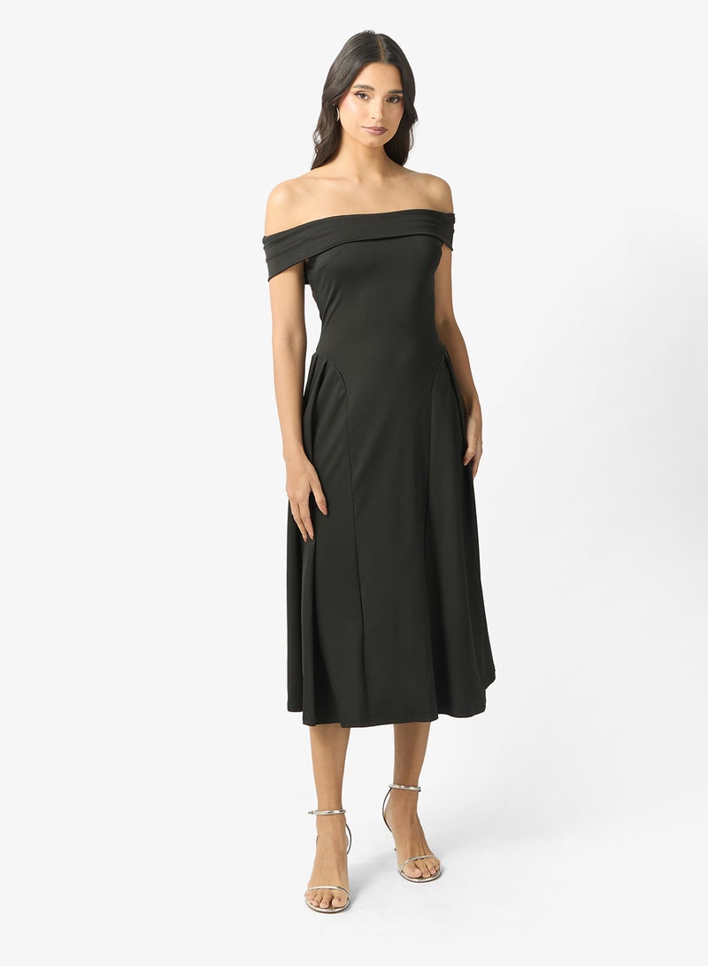 ELLA O ff Shoulder A-line Dress - Image 1